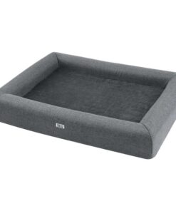 Pet Bed Dog Cat Large Calming Soft Sofa Cushion Egg Crate Washable Grey