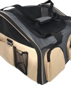 Pet Carrier Dog Cat Car Booster Seat Portable Soft Cage Travel-Grey