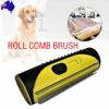 Pet Dog Cat Hair Fur Deshedding Shedding Trimmer Grooming Roll Comb Brush yellow