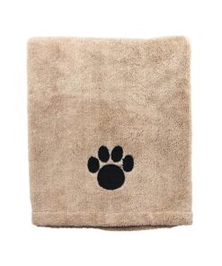 Pet Dog Cat Microfiber Towel Bath Beach Drying Dry Towels Blanket