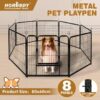 Pet Dog Playpen Puppy Exercise Cage Enclosure Fence Metal Outdoor 8 Panel