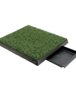 Pet Dog Potty Tray Training Toilet + 1 Grass Mat 63cm x 50cm