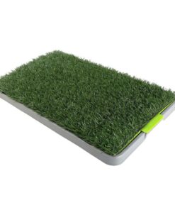 Pet Dog Potty Tray Training Toilet + 1 Grass Mat 69cm x 43cm