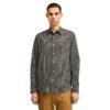 Poplin Check Shirt Navy