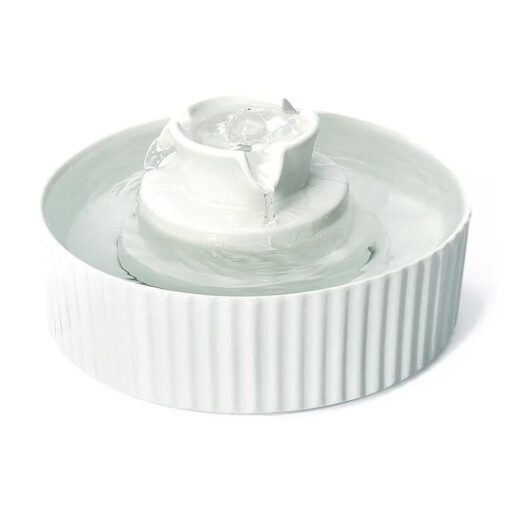 Porcelain Electric Pet Water Fountain Dog Cat Ceramic Water Feeder Bowl Dispenser