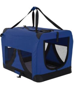 Portable Soft Dog Cage Crate Carrier XL BLUE