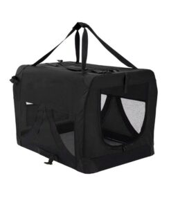 Portable Soft Dog Cage Crate Carrier XXXL BLACK