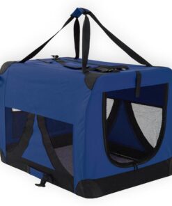 Portable Soft Dog Cage Crate Carrier XXXL BLUE