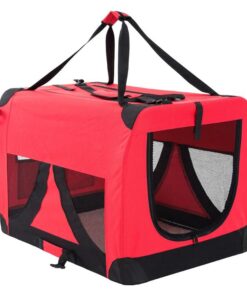 Portable Soft Dog Cage Crate Carrier XXXL RED