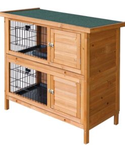 Rabbit Hutch Chicken Coop 91.5cm x 45cm x 82cm Chicken Coop Large Wooden House Run Cage
