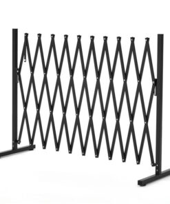 Retractable Aluminium Garden Gate Pet Fence Durable Indoor Outdoor