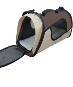 Small Pet Dog Cat Rabbit Guinea Pig Ferret Carrier Travel Bag-Brown