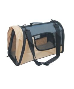 Small Pet Dog Cat Rabbit Guinea Pig Ferret Carrier Travel Bag-Grey