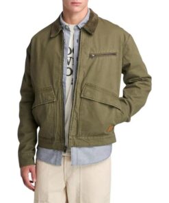 Strafford Washed Canvas Jacket Green