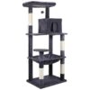 VaKa 143cm Cat Tree Scratching Post Scratcher Tower Condo House Furniture Wood