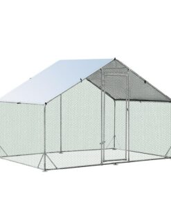 VaKa 3x2x1.95m Metal Walk-in Chicken Coop Rabbit Hutch Cage Hen House Chook Au