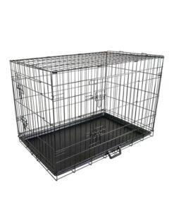 Wire Dog Cage Foldable Crate Kennel 30in with Tray