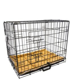 Wire Dog Cage Foldable Crate Kennel 36in withTray + Cushion Mat Combo