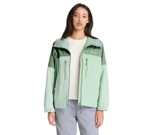 Women's Caps Ridge Mobi Flex Tech 3 Layer Waterproof Jacket Green