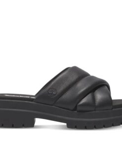 Women's London Vibe Slide Sandal Black 6 US Womens
