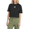 Women's Stack Logo Short-Sleeve T-Shirt Black