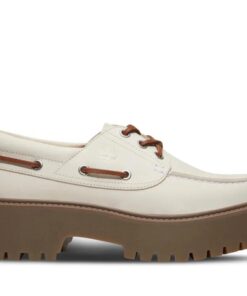 Women's Stone Street Boat Shoe White 6 US Womens
