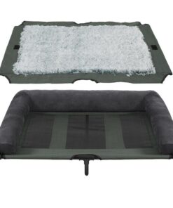 XL Elevated Dog Bed 110x80x28cm Foldable Raised Pet Cot Indoor Outdoor