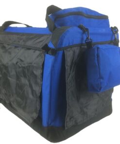 XL Foldable Pet Dog Puppy Cat Soft Crate With Curtain-Blue