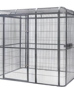 XXXXL Walk-in Bird Cat Dog Chicken Rabbit Cage Pet Parrot Aviary Perch 219x158x203cm With Green Cover
