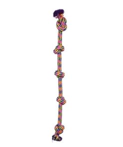 YES4PETS 2 x Dog Toy Tug-of-War Knotted Cotton Rope Pet Toy Long Chew Rope Play Dental