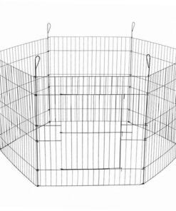 YES4PETS 24' 6 Panel Pet Playpen Fold Exercise Cage Fence Enclosure