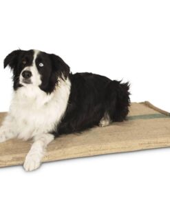 YES4PETS Large Hessian Pet Dog Puppy Bed Mat Pad House Kennel Cushion With Foam