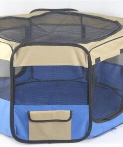 YES4PETS Small Blue Dog Cat Puppy Rabbit Guinea Pig Cage Cat Soft Playpen