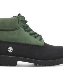 Youth Premium 6-Inch Lace-Up Waterproof Boot Green 13 US Kids