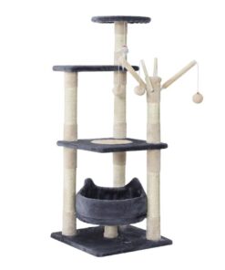 i.Pet Cat Tree 110cm Tower Scratching Post Scratcher Wood Condo House Bed Toys