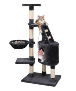 i.Pet Cat Tree 120cm Tower Scratching Post Scratcher Wood Condo House Bed Toys