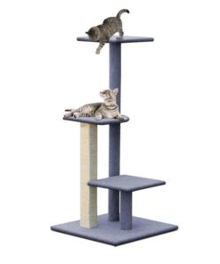 i.Pet Cat Tree 124cm Scratching Post Tower Scratcher Trees Wood Condo Board