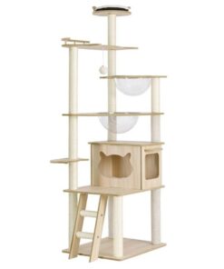 i.Pet Cat Tree Tower Scratching Post Scratcher 174cm Wood Bed Condo House Ladder