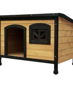 i.Pet Dog Kennel Extra Large Wooden Outdoor Indoor Puppy Pet House Cabin Crate Weatherproof