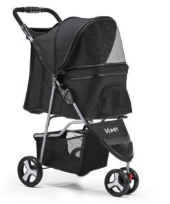 i.Pet Pet Stroller Dog Pram Cat Carrier Large Travel Pushchair Foldable 3 Wheels
