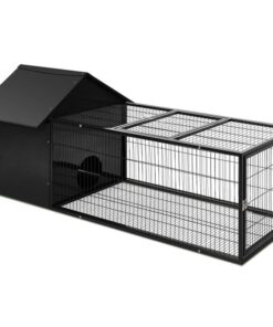 i.Pet Rabbit Cage Hutch Cages Indoor Outdoor Hamster Enclosure Pet Metal Carrier 162CM Length