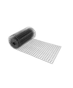 30m Black Chicken Wire Mesh Roll - Aviary & Garden Fencing