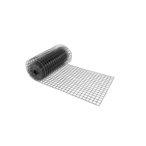 30m Black Chicken Wire Mesh Roll - Aviary & Garden Fencing