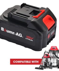 BAUMR-AG 18V 4Ah Lithium-Ion Battery for Cordless Wet & Dry Vacuums