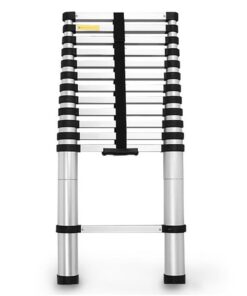 BULLET 3.8m Telescopic Aluminium Ladder Alloy Extension Extendable Steps Multi Portable