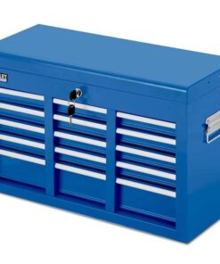 BULLET 9 Drawer Tool Box Chest, Organiser Mechanic Garage Storage Toolbox Set - Blue