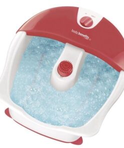 Body Benefits Bubbling Hydro Foot Spa with Deluxe 2-in-1 Foot Brush