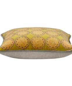 Duffy Mustard and Grey Cushion Cover