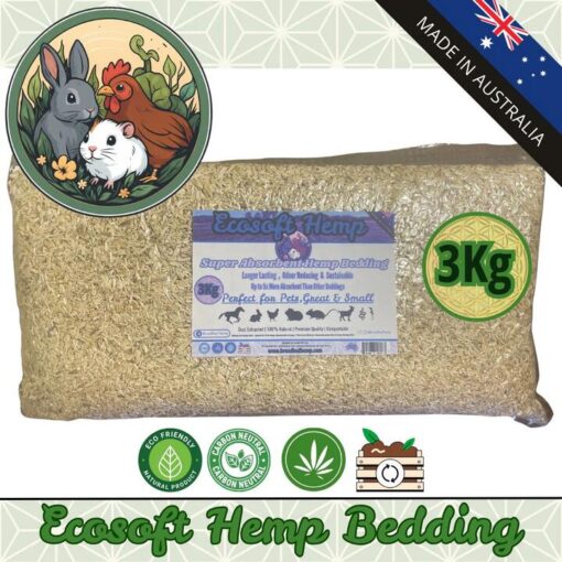 Ecosoft Hemp Bedding For Small Animal & Chickens 3kg | Vital Habitat