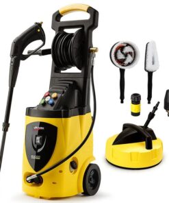 JET-USA RX550 Electric High Pressure Washer 3500PSI, 5 Nozzles, Spin & Wheel Brush, Deck Cleaner, Turbo Head, 10M Hose